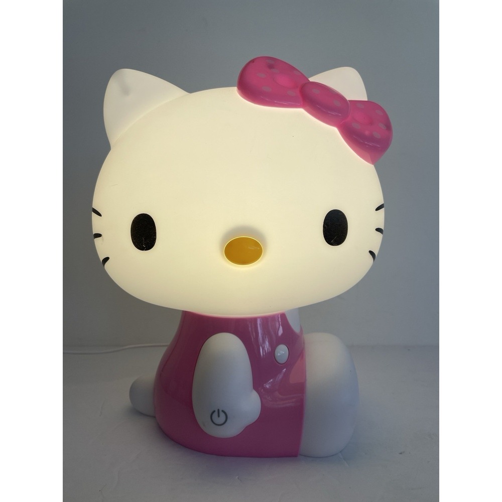 Hello Kitty Lamp Touch LED Night Light Sanrio Kawaii Cute Pink Nightlight